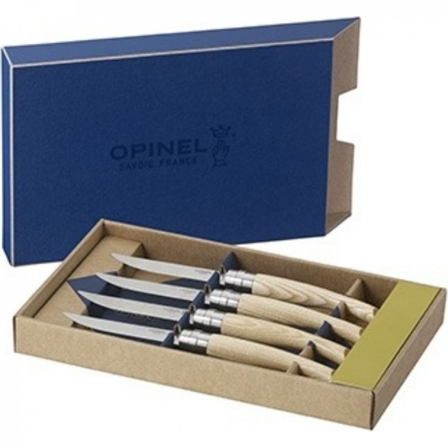 Набор ножей OPINEL TABLE CHIC №10 4шт рукоять ясень 001828. Купить