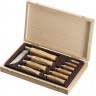 Набор OPINEL в деревянной коробке с крышкой из 10 ножей разных размеров из нержав стали 001311