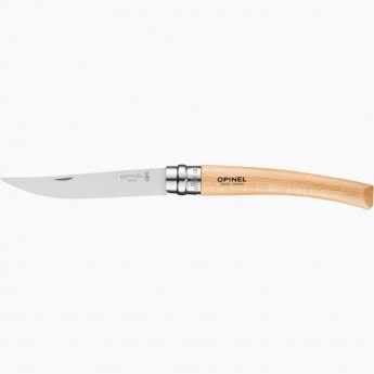 Нож филейный OPINEL №10, нержавеющая сталь, рукоять из дерева бука