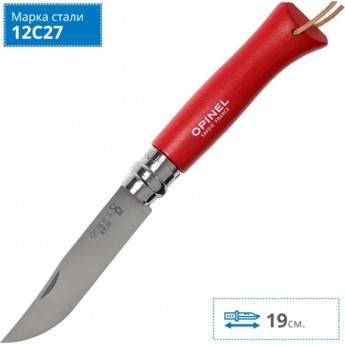 Нож OPINEL №6 TREKKING клубничный 002201