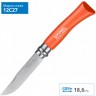Нож OPINEL №7, нержавеющая сталь, оранжевый, блистер 001608