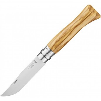 Нож OPINEL №9, нержавеющая сталь, рукоять из оливкового дерева в картонной коробке, 002426