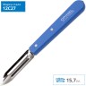 Нож для чистки овощей OPINEL №115, деревянная рукоять, нержавеющая сталь, синий, блистер, 001932