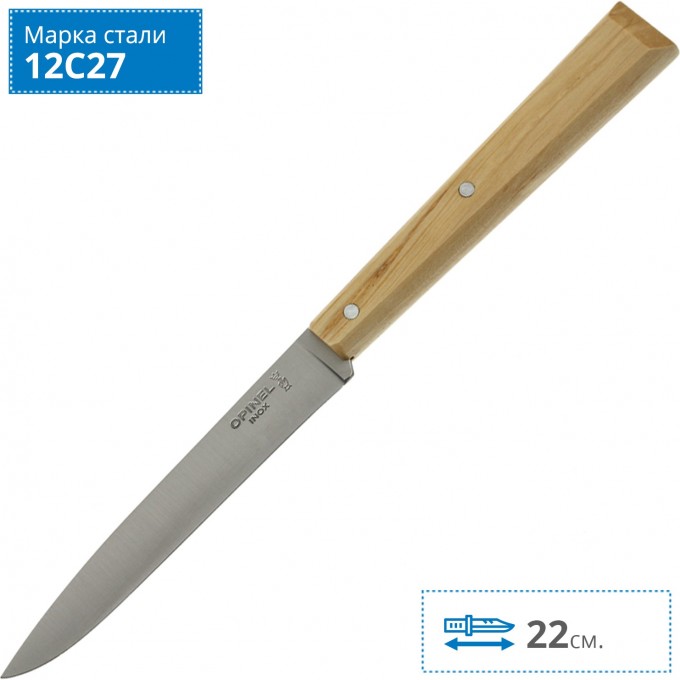 Нож столовый OPINEL №125, нержавеющая сталь, 001592