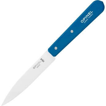 Нож столовый Opinel №112, деревянная рукоять, блистер, нержавеющая сталь, синий